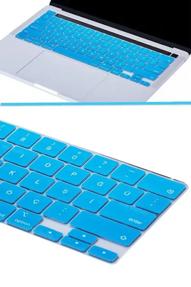 McStorey Macbook Pro Klavye Kılıfı 13inç M1-M2 US-TR A2338 2289 2251 A2141 ile Uyumlu