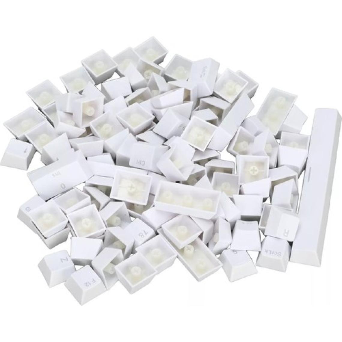 SPELT 108 Tuş Universal Renkli Mekanik Klavye Tuş Takımı Kapağı Keycap Beyaz İngilizce Dizilimli