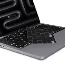 Novstrap Apple Macbook Pro M3 14 Inç A2992 A2918 Uyumlu Türkçe Q Klavye Siyah Klavye Koruyucu Kılıf