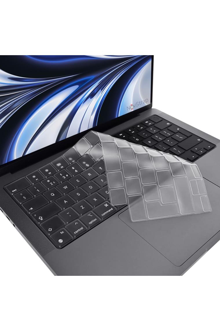 Novstrap Apple Macbook Air 2022 13.6 M2 A2681 Uyumlu Türkçe Q Klavye Şeffaf Klavye Koruyucu Kılıf