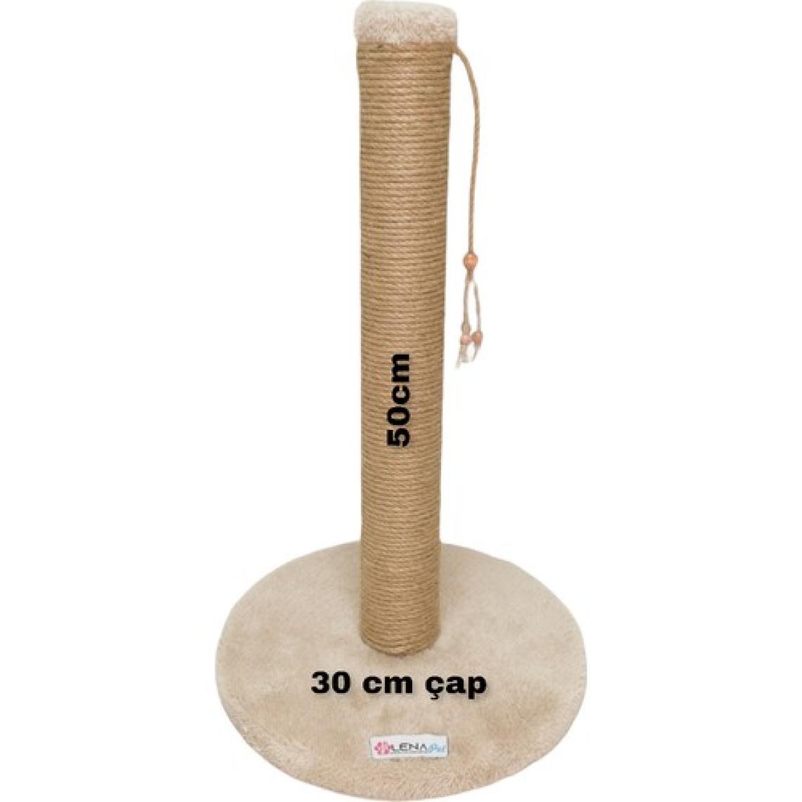 Lena Pet Tırmalama Yuvarlak Taban Kedi Tırmalama Tahtası 52 cm Açık Kahve