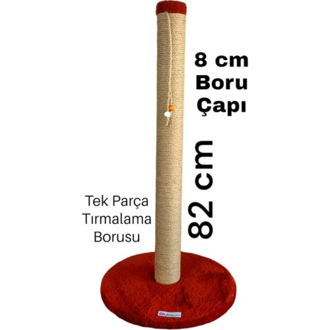 Lena Pet 82 cm Uzun Boy Yuvarlak Taban Tek Parça 8 cm Boru Çapı Kedi Tırmalama Tahtası