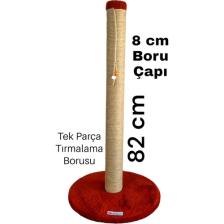 Lena Pet 82 cm Uzun Boy Yuvarlak Taban Tek Parça 8 cm Boru Çapı Kedi Tırmalama Tahtası