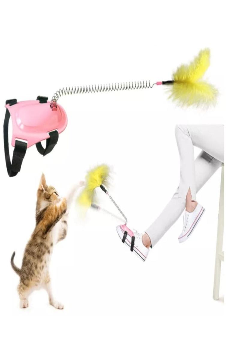 Yaylı Kedi Ayak Oyun Oltası 1 Adet