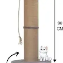 Pugalo 90cm Dev Tırmalama 20 Çapta Dev Borulu Tırmalama  Minder Yüzey GRİ