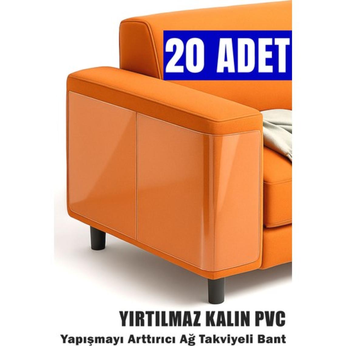 Kedi Koltuk Tırmalama Koruyucu Şeffaf Yapışkanlı Mobilya Tırmalama Önleyici Koruma Bandı 20X50 cm