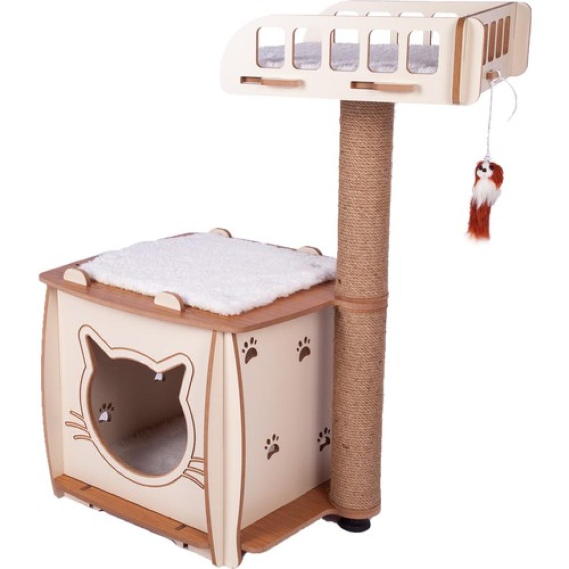 Patihomes Kedi Evi ve Kedi Tırmalama Yataklı