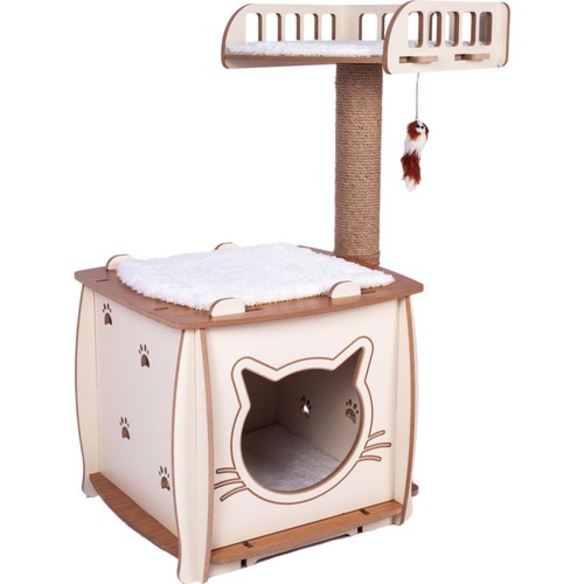 Patihomes Kedi Evi ve Kedi Tırmalama Yataklı