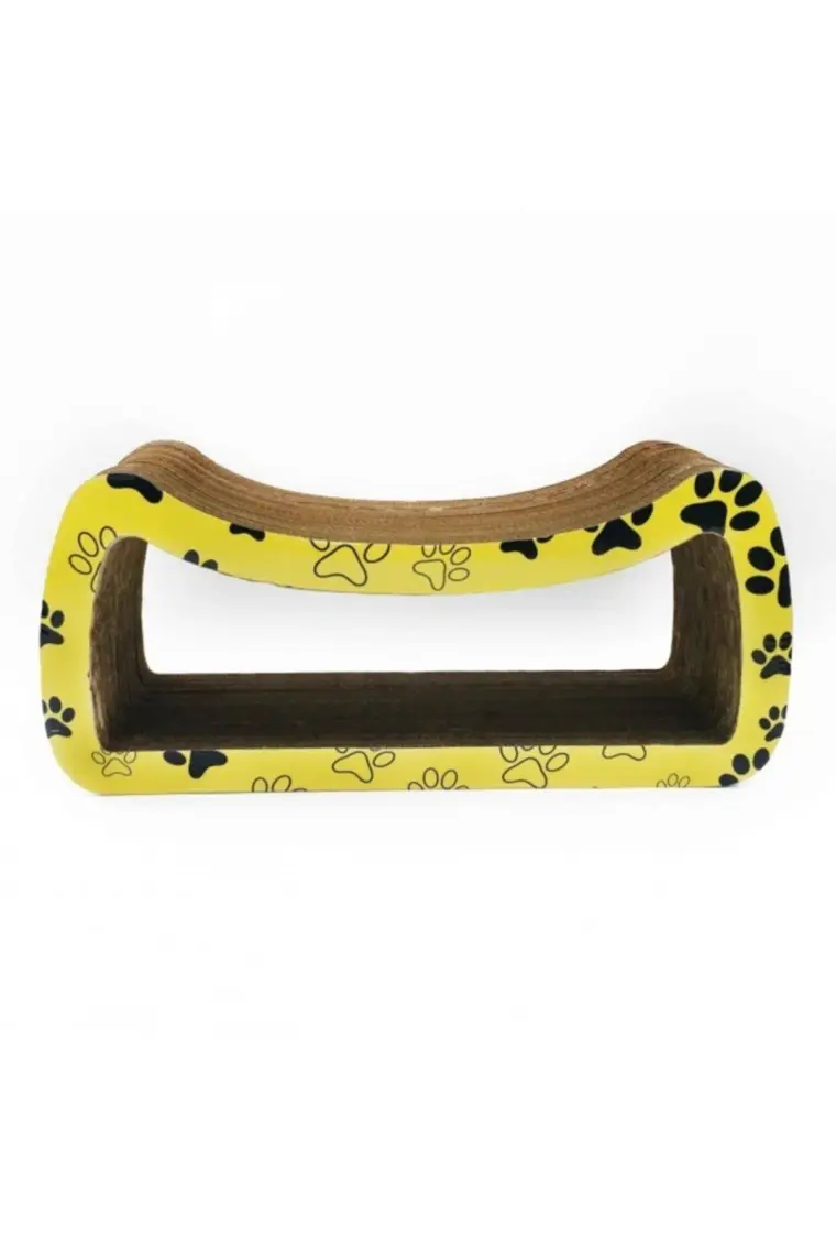 Ondüle Karton, Kedi Tırmalama Tahtası 61x27x20cm, Kedi Tırmalama Rampası