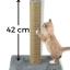 Pugalo Tırmalama Ekonomik Tırmalama Tahtası 42 cm Peluş Tırmalama Tahtası Minder Yüzey Gri