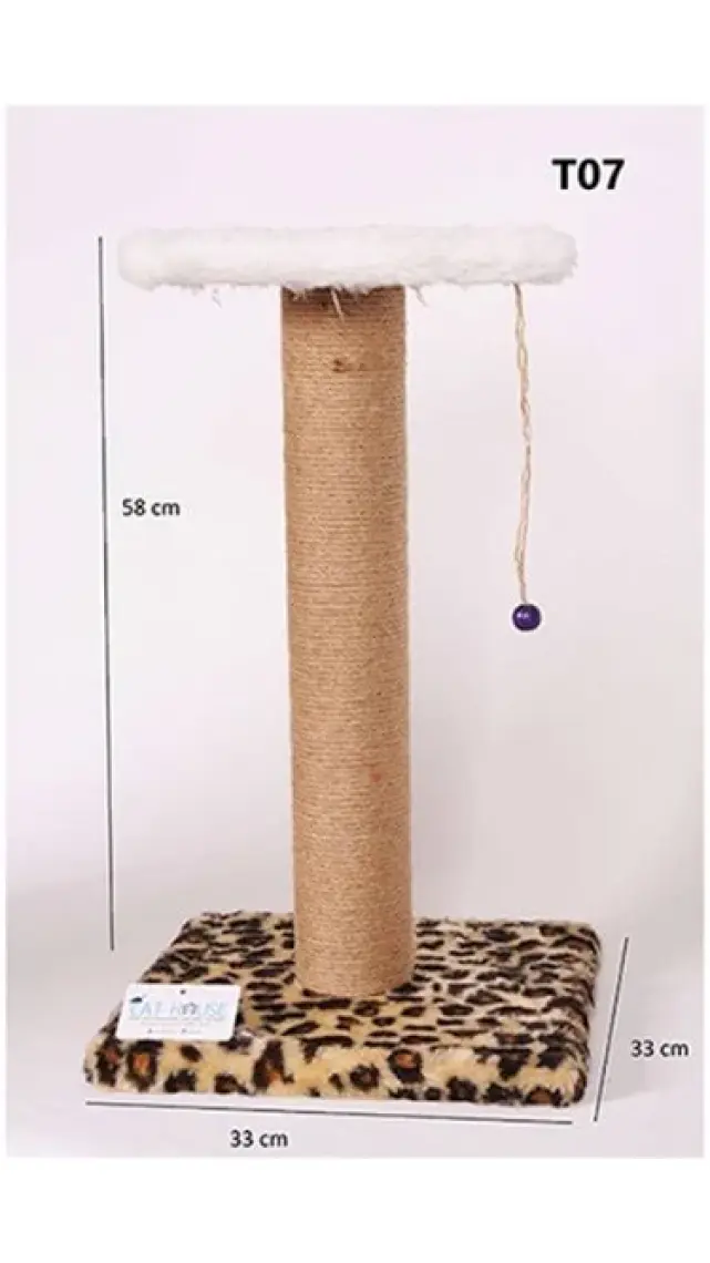 Cat Hause Kedi Tırmalama T7 Tablalı Kırmızı 58 cm