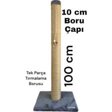 Lena Pet 100 cm Dev Boy Kedi Tırmalama Tahtası Tek Parça 10 cm Boru Çapı