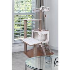 Patihomes Katlı Kedi Tırmalama Evi - Kedi Tırmalaması - Bej