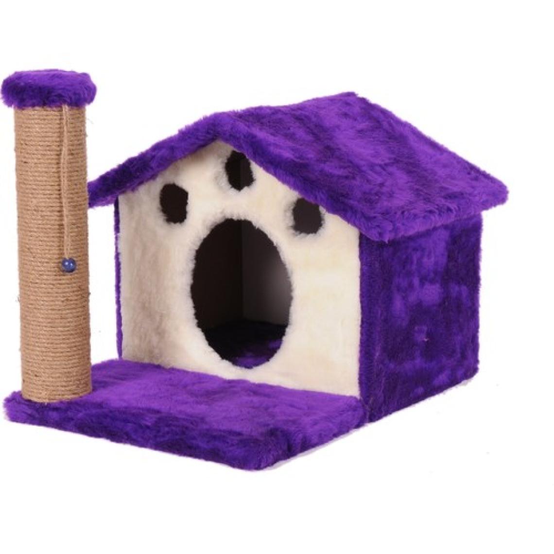 Cat Hause Kedi Tırmalama Platformu Ev Y01 Mor 55 cm