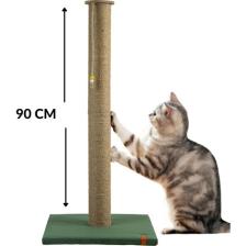 Pugalo Tırmalama 90 cm Catnipli Büyük Kedi Tırmalama Tahtası Minder Yüzey Yeşil