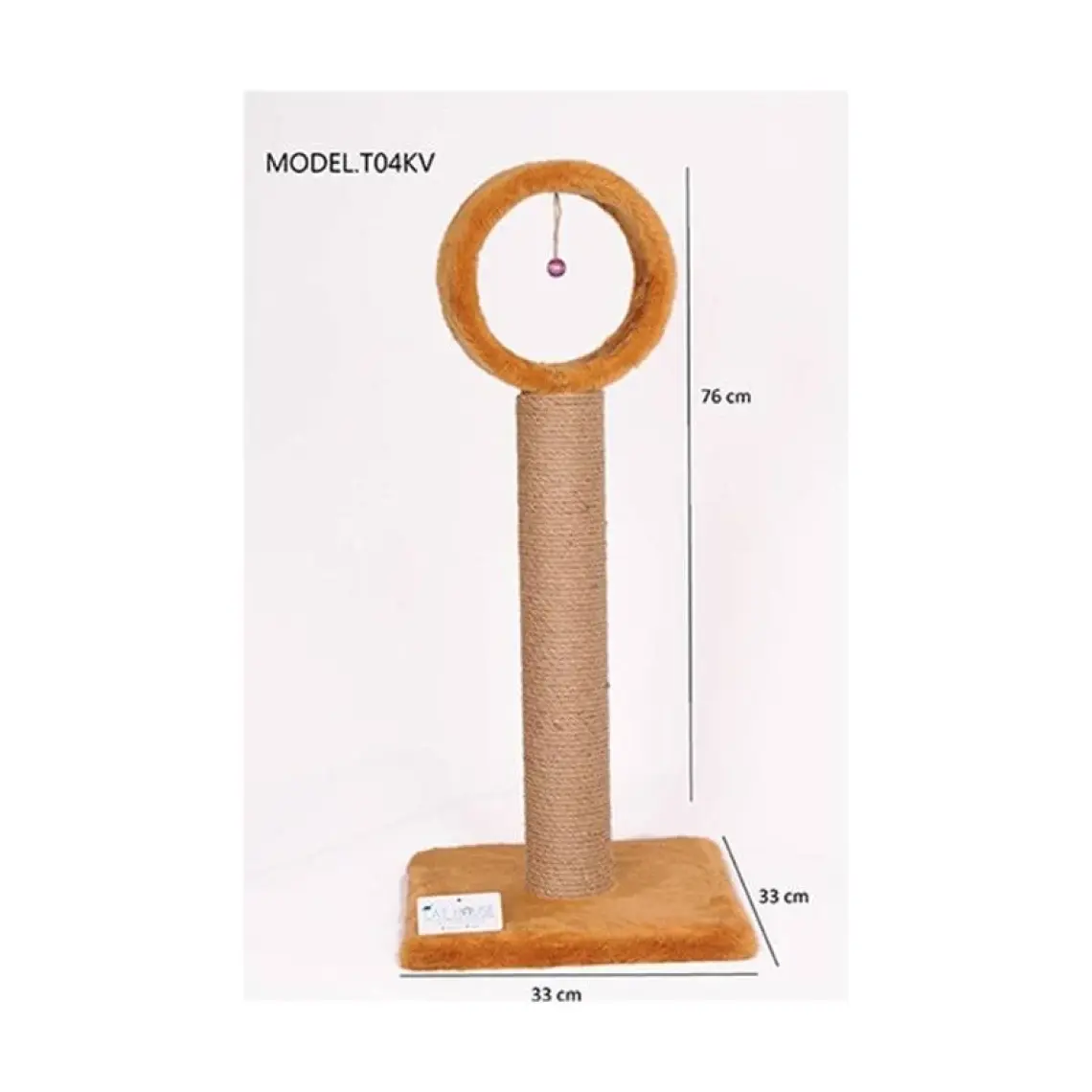 Cat Hause Kedi Tırmalama T4 Çemberli Leopar 76 cm