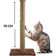Pugalo Tırmalama 90 cm Catnipli Büyük Kedi Tırmalama Tahtası Minder Yüzey Kahverengi