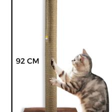 Pugalo Tırmalama 90 cm Catnipli Büyük Kedi Tırmalama Tahtası Minder Yüzey Kahverengi