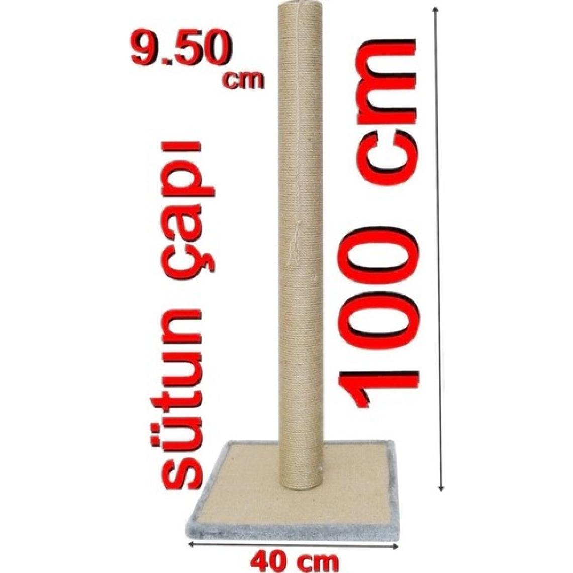 Turkuaz Tırmalama 100cm Kule Kedi Tırmalama Tr100  antrasit