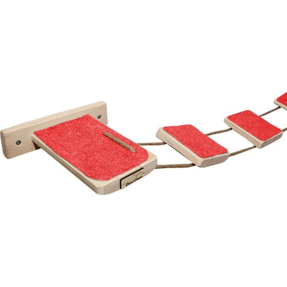 Barış Dizayn Tırmalama Halısı Kaplı Ipli Kedi Merdiveni Kedi Köprüsü Duvar Yürüyüş Yolu Parkur (120CM)