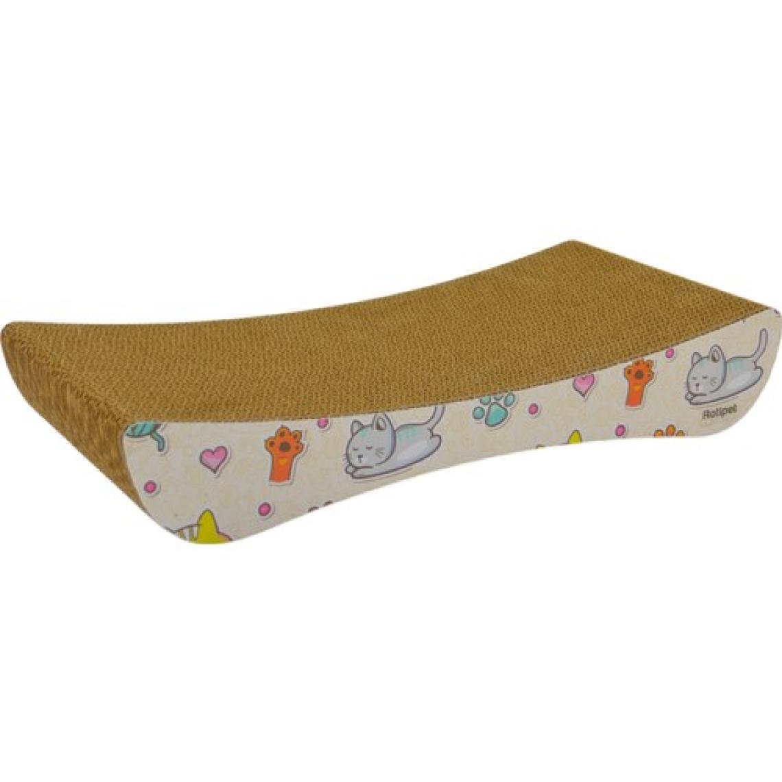 Rotipet Karton Kedi Tırmalama Kedi Desenli 43x7x21 Cm