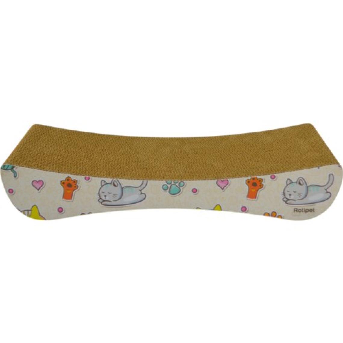 Rotipet Karton Kedi Tırmalama Kedi Desenli 43x7x21 Cm