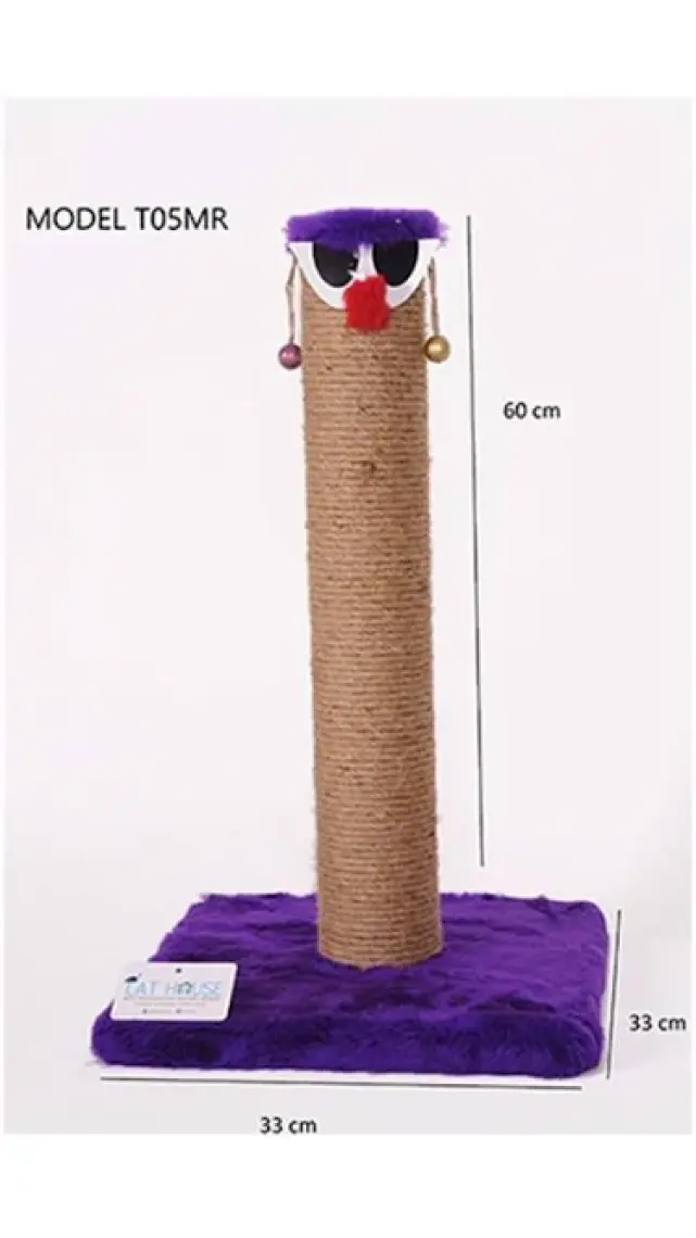 Cat Hause Kedi Tırmalama T5 Palyaço Leopar 60 cm