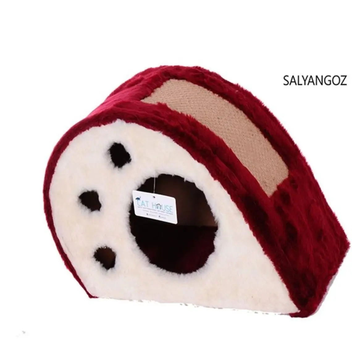 Cat Hause Kedi Tırmalama Platformu Salyangoz Leopar 32 cm
