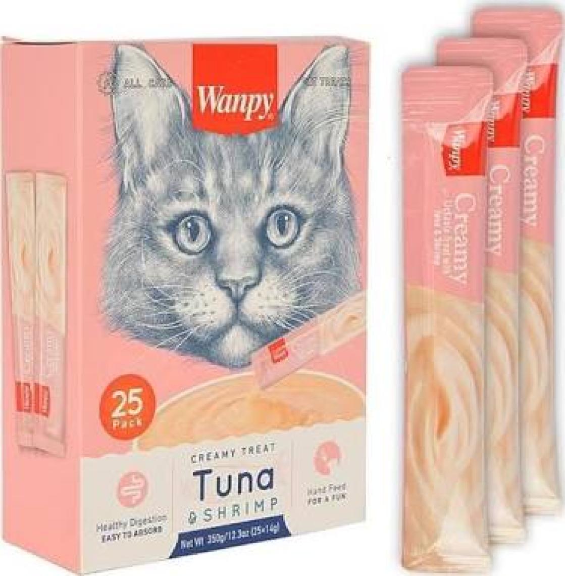 Wanpy Karışık 8 Lezzetli Krema Kedi Ödülü 25*14 gr RAC-MİX