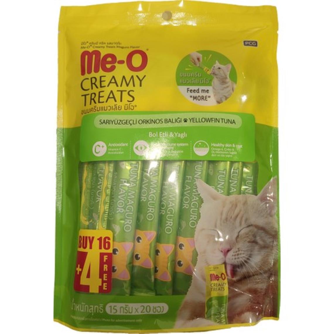 Me-O Meo Creamy Sarıyüzgeçli Orkinos Balığı Kedi Ödülü 20X15 gr