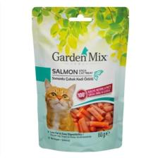 Garden Mix Somonlu Düşük Yağlı Şekersiz Stick Kedi Ödül Maması 60 gr - Petshopundan