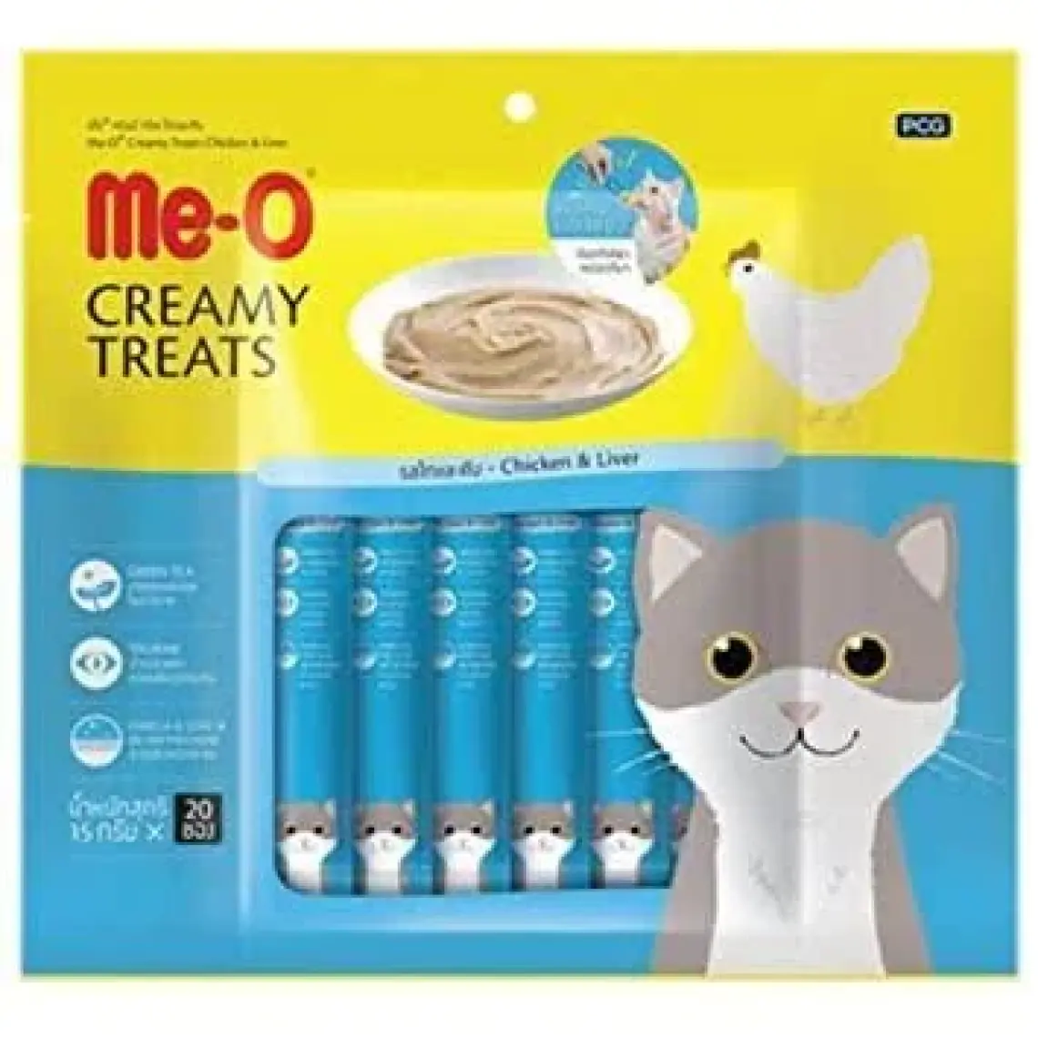 Me-O Creamy Kedi Ödül Maması Tavuk ve Ciğer 15 GR