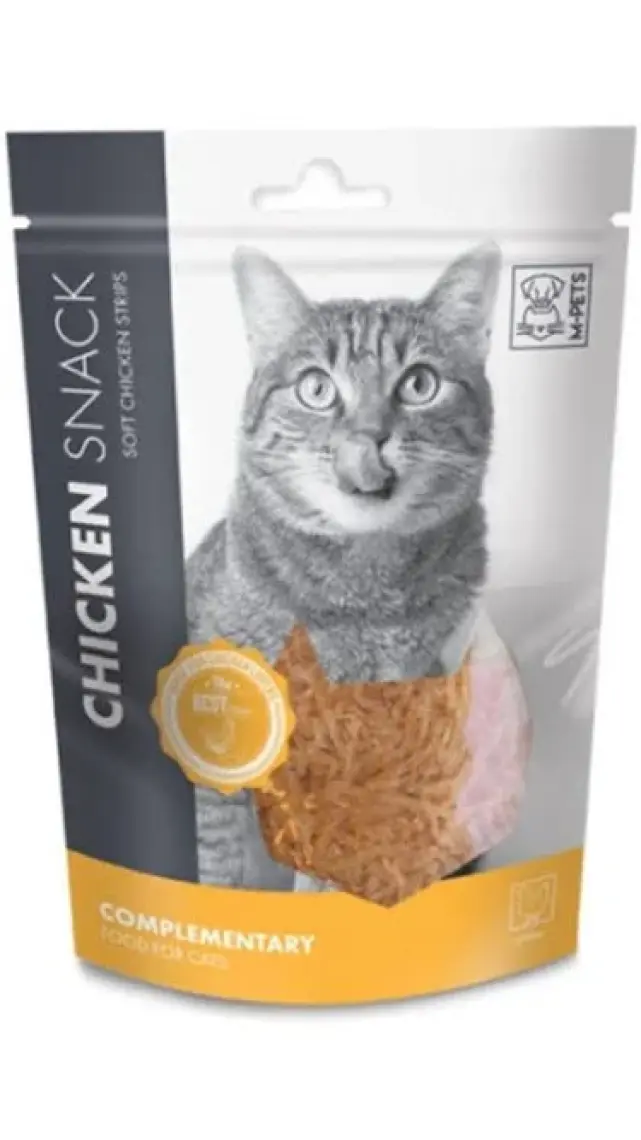 M-Pets Kedi Ödül Maması Yumuşak Şerit Tavuk 80 gr