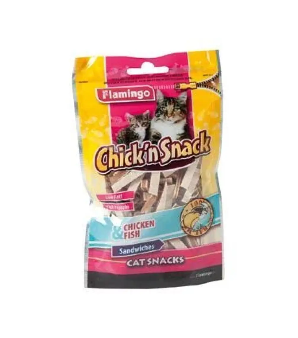 Flamingo Tavuklu Balıklı Sandviç Kedi Ödül Maması 85 Gr