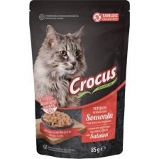 Crocus Tahılsız Kedi Somonlu Jöleli Pouch Yaş Mama 85 G