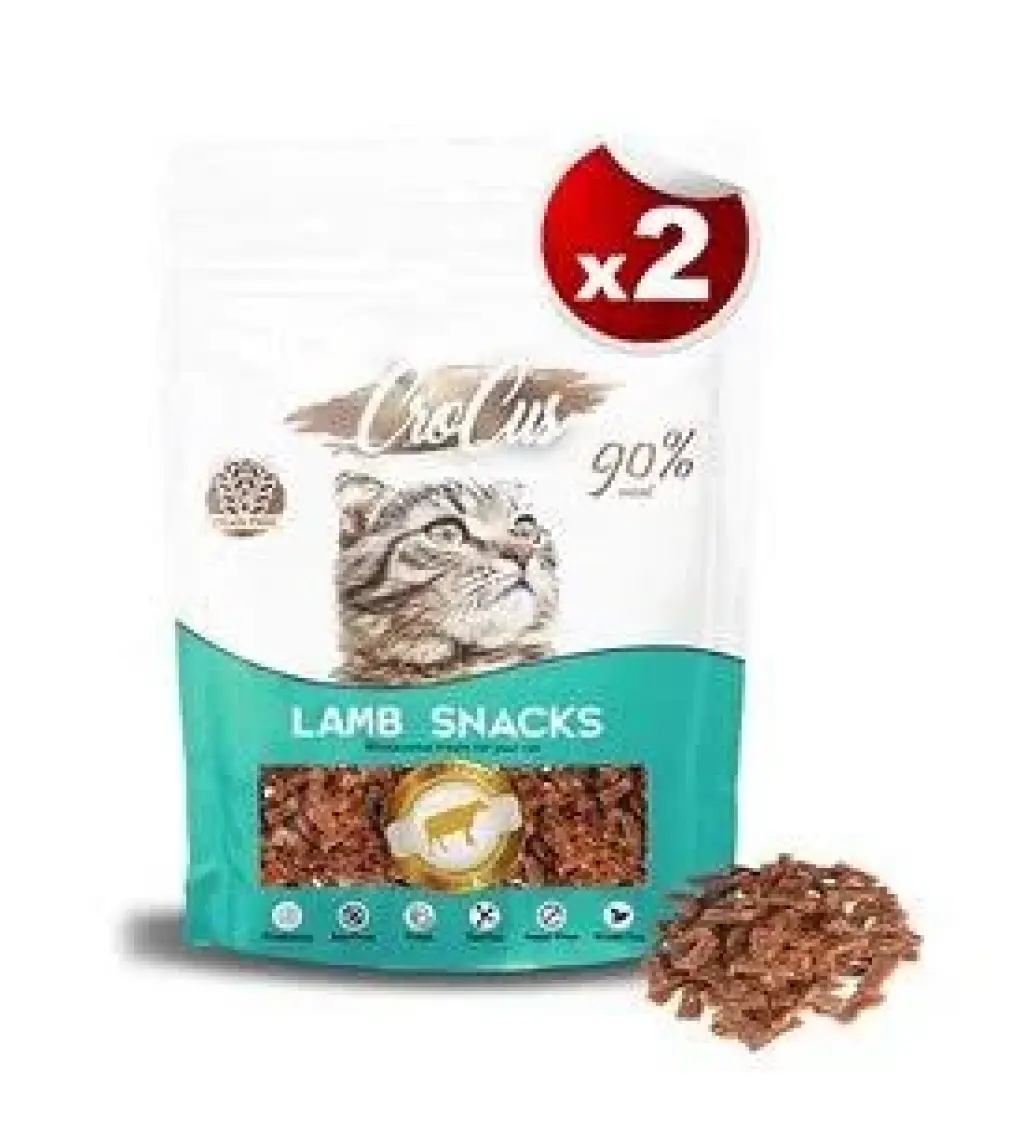 Crocus Lamb Snacks Kuzu Etli Tahılsız Kedi Ödülü 80g