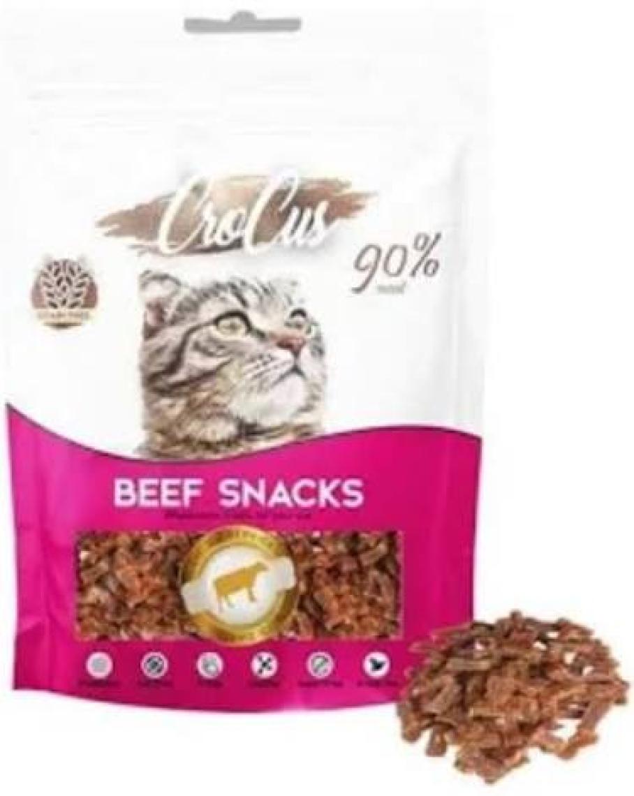 Crocus Beef Snacks Biftekli Tahılsız Kedi Ödülü 80g