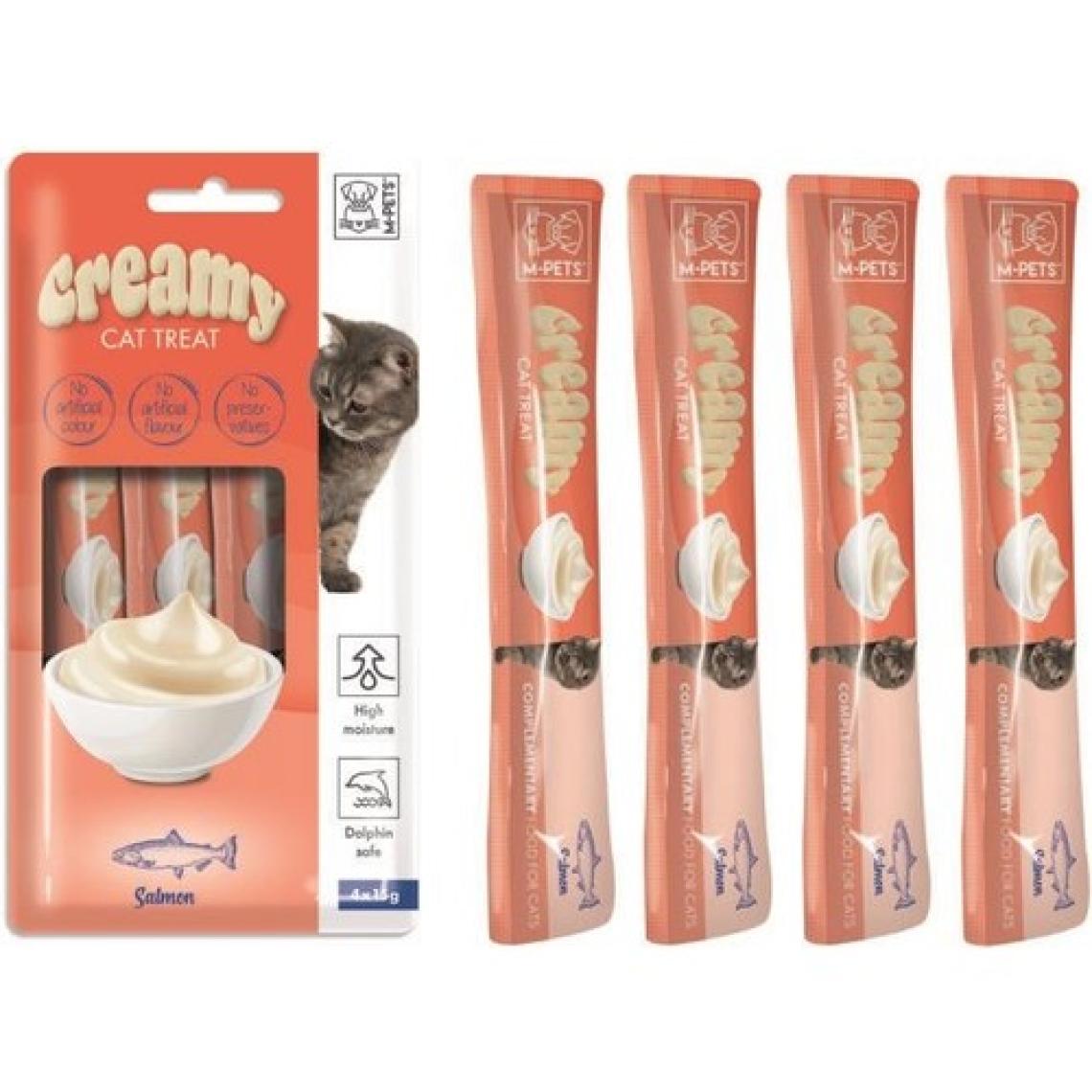 M-Pets Creamy Somon Balıklı 15 gr 4'lü Kedi Ödülü