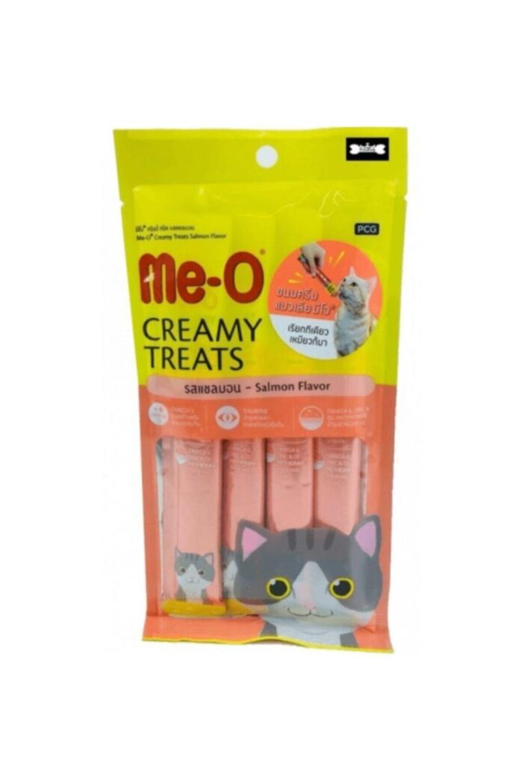 Me-O Creamy Treats Somonlu 15 gr 4'lü Krem Kedi Ödül Maması