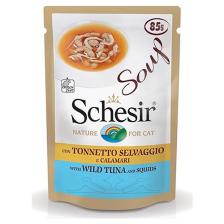Schesir Cat Soup Ton Balıklı Kalamarlı Kedi Çorbası 85gr