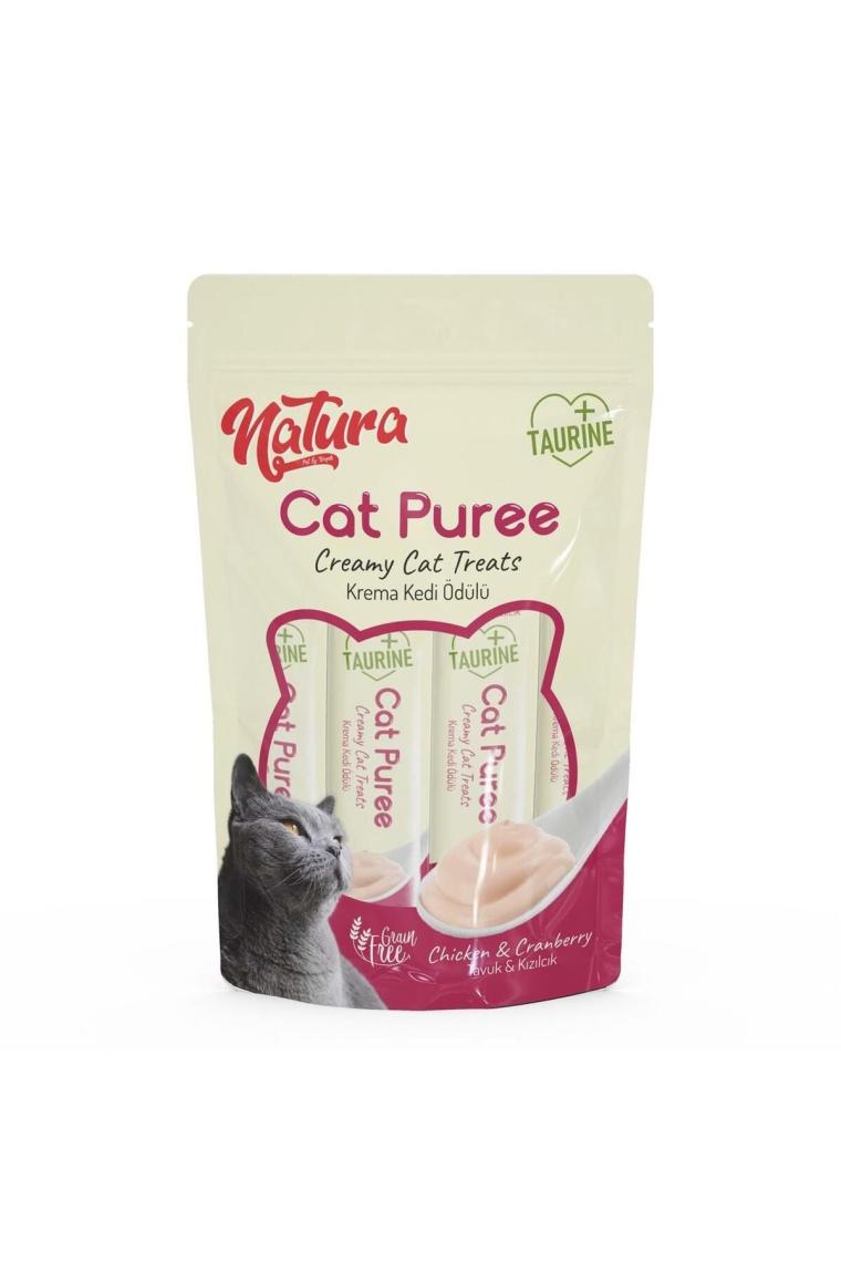 Cat Puree Tavuk & Kızılcık 5*12 gr