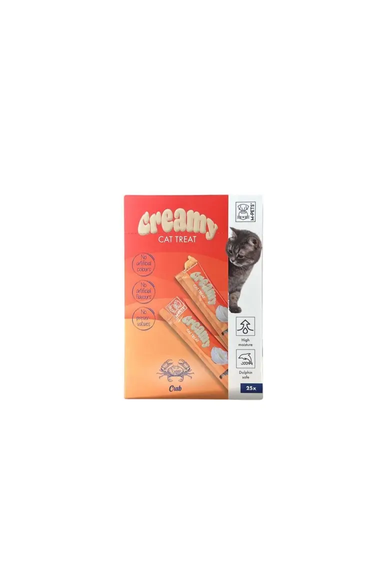 M-Pets Creamy Yengeçli Krema Kedi Ödülü 25x15 gr