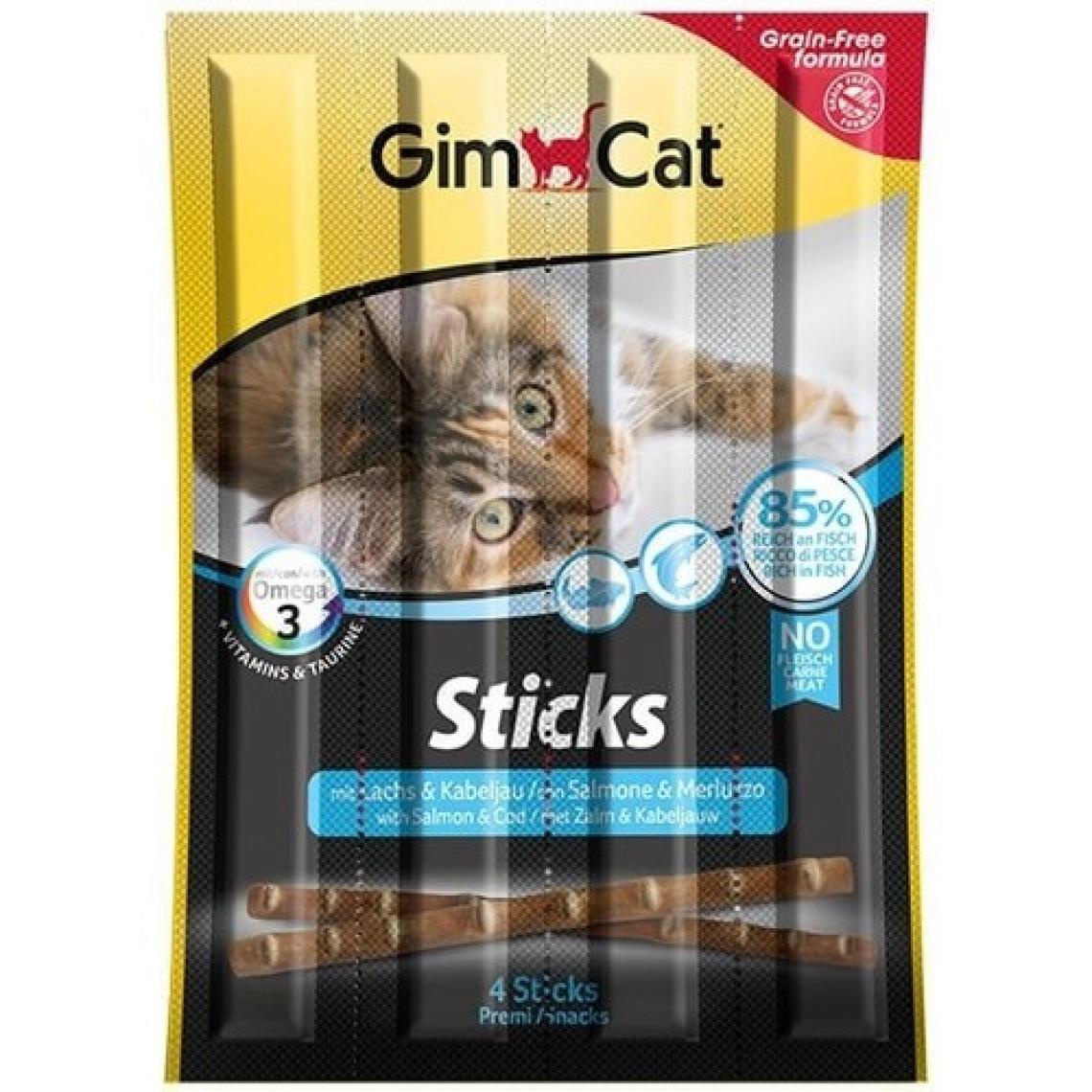Gimcat Sticks Somon ve Morina Balıklı Kedi Ödül Çubuğu 4 Adet 20