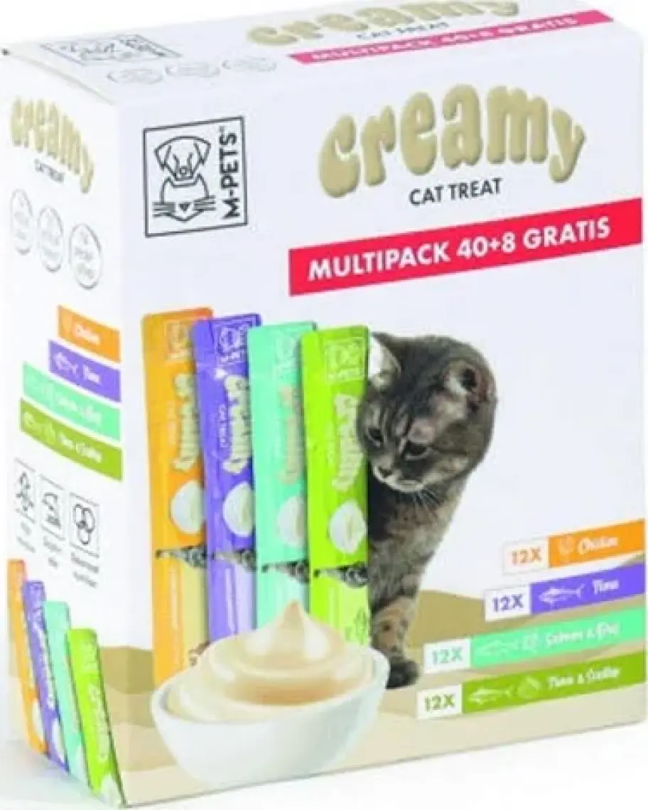 M-Pets 4 Lezzet Karışık Kedi Creamy 48X15GR