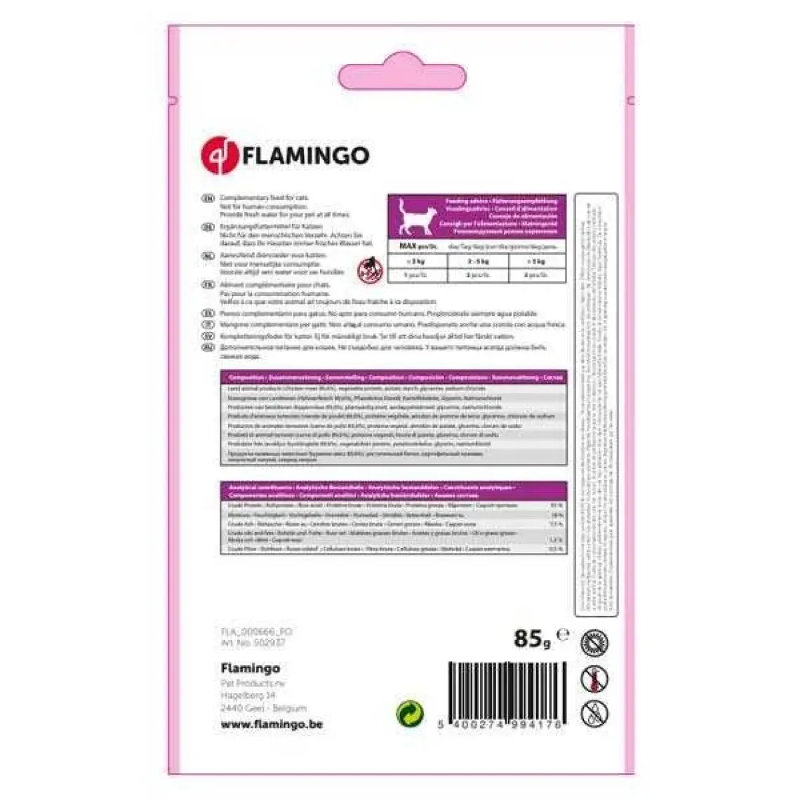 Flamingo Tavuklu Naturel Kedi Ödül Maması 85 Gr