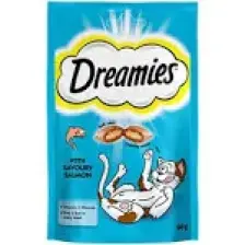 Dreamies İçi Dolgulu Somonlu Kitir Kedi Ödülü 60 Gr