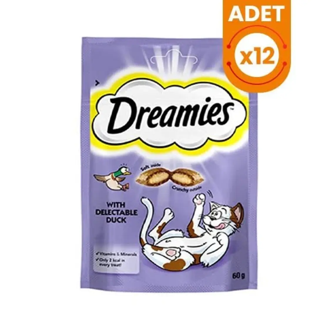 Dreamies Ördekli Kedi Ödülü 60 gr 12'li Set Idili