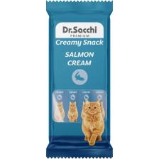 Dr. Sacchi Creamy Snack Salmon Sıvı Kedi Ödülü 4'Lü Paket