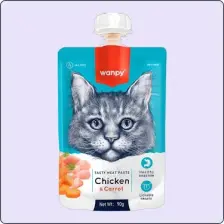 Wanpy Taze Tavuklu&havuçlu Kedi Et Ezmesi 90 gr