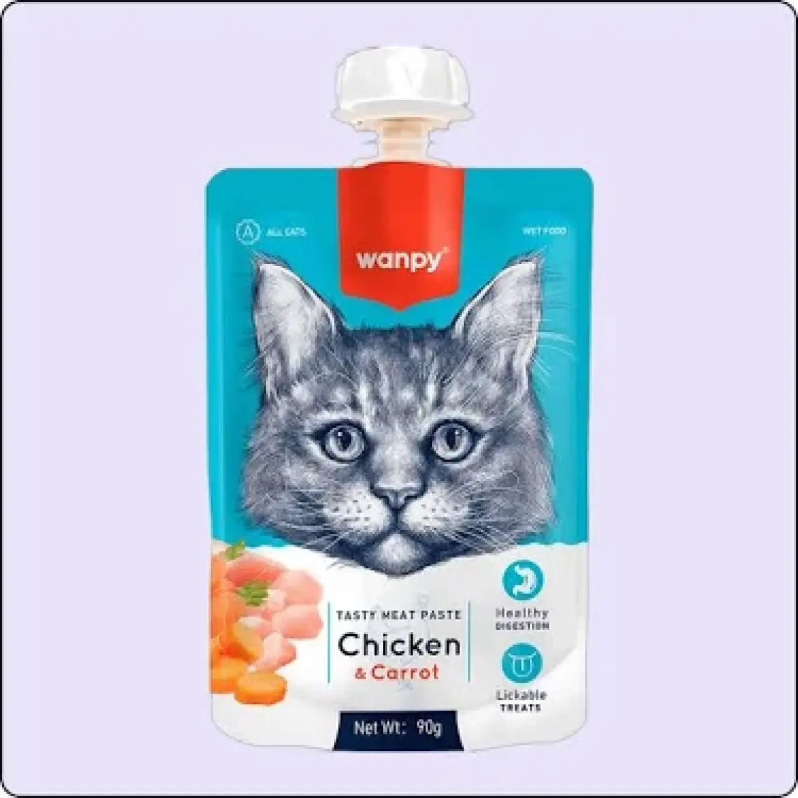 Wanpy Taze Tavuklu&havuçlu Kedi Et Ezmesi 90 gr